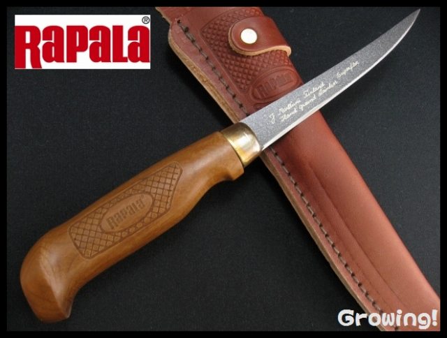 メーカー再生品 RAPALA フィレナイフ Soft Grip シャープナー付き 6インチ BP706SH1 Rapala フィッシング薄刃
