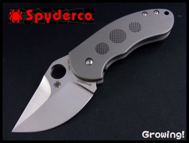 ナイフショップ グローイング！□Spyderco【スパイダルコ】□ チャビィ 【S30V】【チタン＆カーボン】Burch Chubby