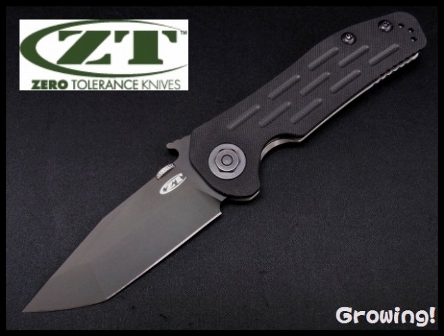 ナイフショップ グローイング！□ZT【ゼロ トレランス】□ ZT0620 【ELMAX】【G-10】【チタニウム】【特許WAVE機構】エマーソン  Zero Tolerance